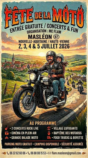 Fête de la Moto et du Terroir Limousin à Masléon (87)